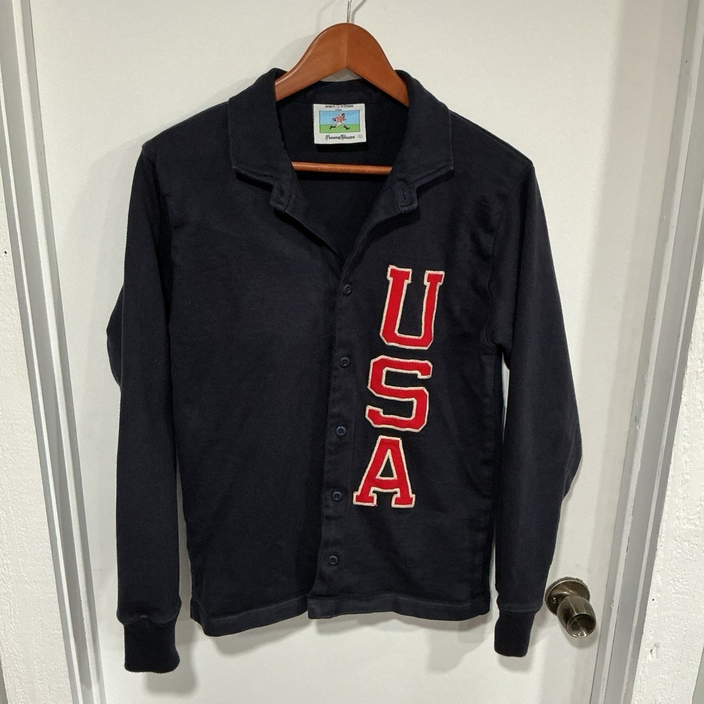 Rowing Blazers x Sports d'Époque Heavy Rugby Cardigan Jersey USA, Americana